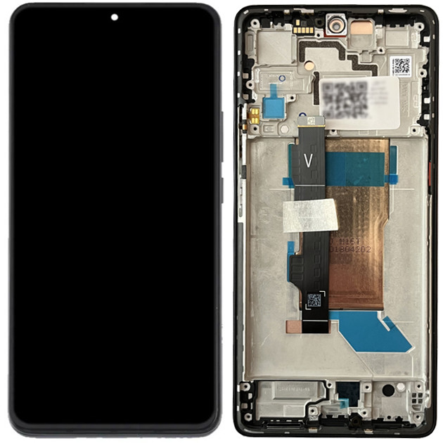Дисплей Xiaomi Poco F5 у зборі із сенсором і рамкою Black service orig