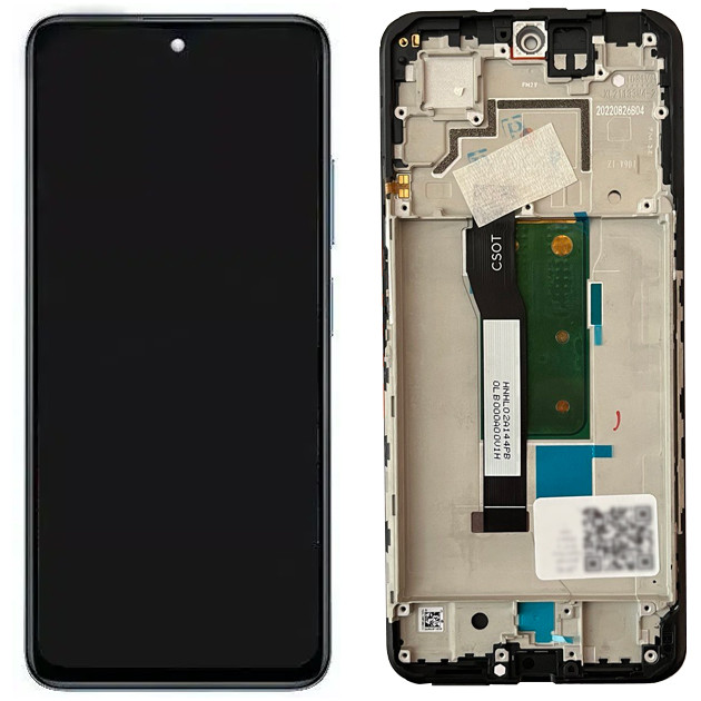 Дисплей Xiaomi Poco X4 GT у зборі із сенсором і рамкою Black service orig