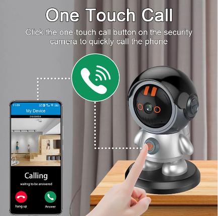 Відеоняня з відеодзвінком камера відеоспостереження IP camera Smart WiFi Robot Видеоняня (iCam365), фото 1