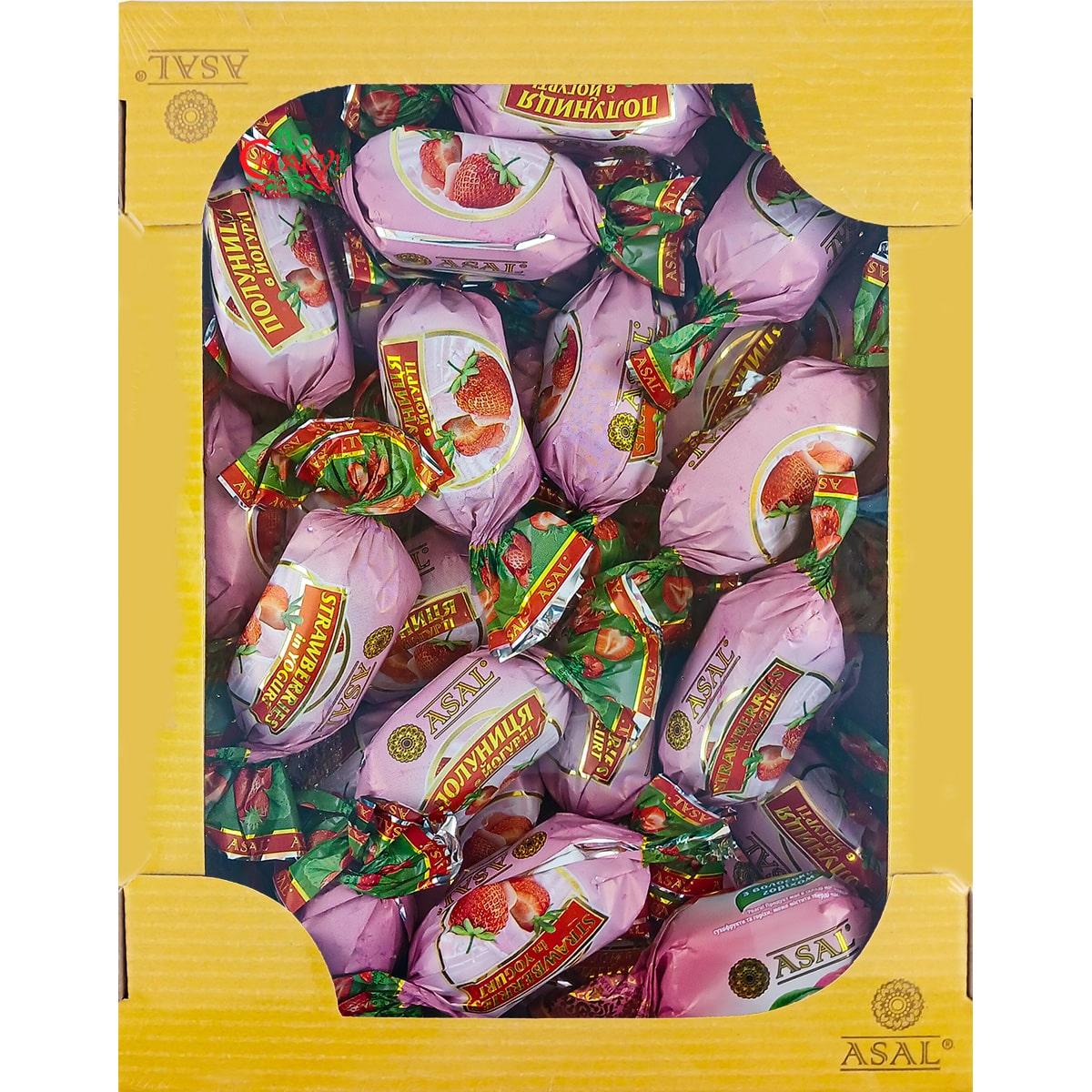 Цукерки Asal Полуниця в йогурті 1кг, фото 1