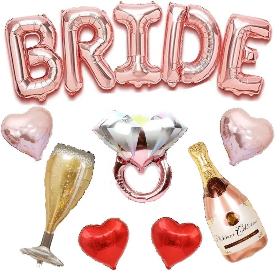 Набір з куль Bride рожеве кільце на дівич-вечір