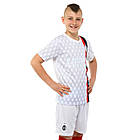 Форма футбольна дитяча із символікою футбольного клубу AC MILAN гостьова 2024 SP-Planeta CO-6352 6-14 років білий, фото 2