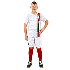 Форма футбольна дитяча із символікою футбольного клубу AC MILAN гостьова 2024 SP-Planeta CO-6352 6-14 років білий, фото 3