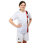 Форма футбольна дитяча із символікою футбольного клубу AC MILAN гостьова 2024 SP-Planeta CO-6352 6-14 років білий, фото 9