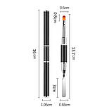 Пензлик 2в1 кисть+шпатель для полігелю, фото 2