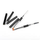 Пензлик 2в1 кисть+шпатель для полігелю, фото 3