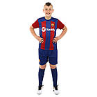 Форма футбольна дитяча із символікою футбольного клубу BARCELONA домашня 2024 SP-Planeta CO-6254 6-14 років, фото 6