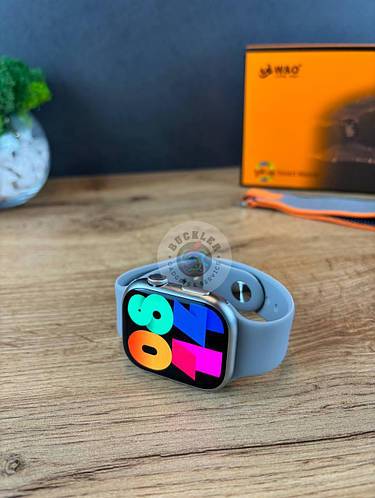 Стильные умные смарт часы 45 mm яркие, бюджетные умные часы, аналог ...