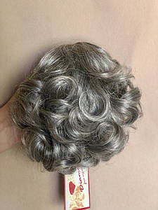 Хвіст шиньйон короткий на крабі 945В колір седий