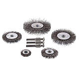 Набір щіток дротяних для дриля 5 од., 1/4" INTERTOOL BT-0500, фото 2