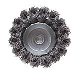 Щітка чашкова 75 мм для дриля, 1/4" (пучки крученого дроту) INTERTOOL BT-3075, фото 2