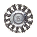 Щітка кільцева 75 мм для дриля, 1/4" (пучки крученого дроту) INTERTOOL BT-8075, фото 2