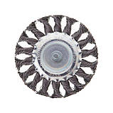 Щітка кільцева 100 мм для дриля, 1/4" (пучки крученого дроту) INTERTOOL BT-8100, фото 3