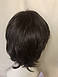 Перука з натурального волосся з подовженим потилицею Vega HH цвіт шоколад, фото 3