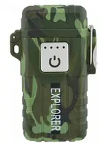 Запальничка JL317 Explorer Електроімпульсна акумуляторна запальничка Explorer водонепроникна З/У
USB Хакі, фото 6