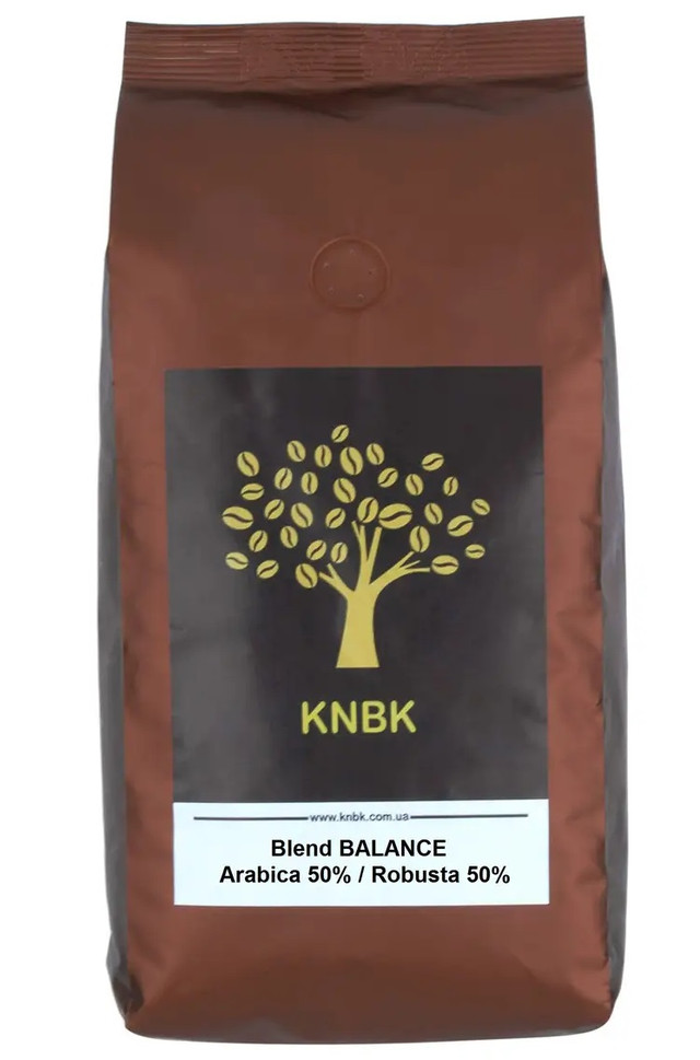 Купаж кофе KNBK BALANCE Арабика 50 % / Робуста 50 % 1кг.
