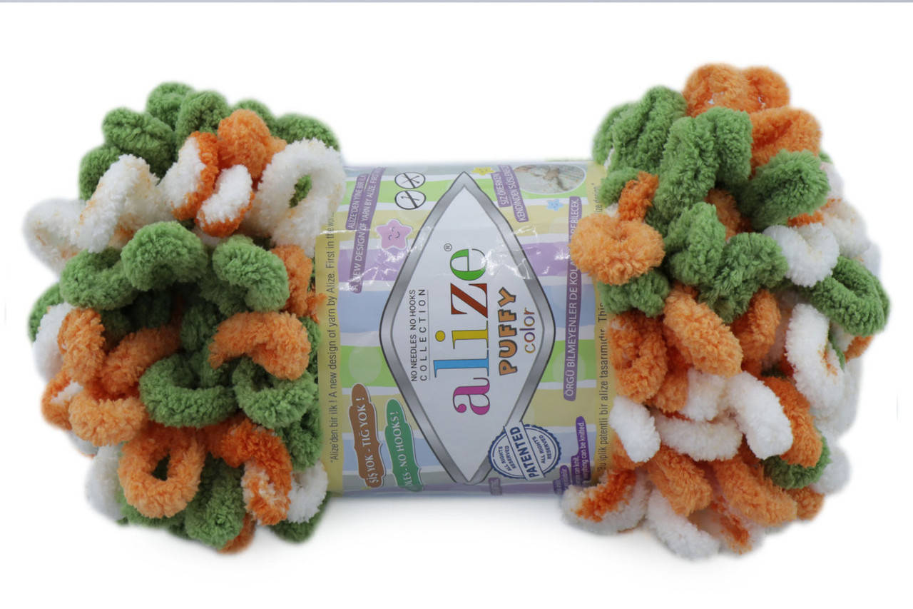 

Alize Puffy Color, №6396, Секционное крашение