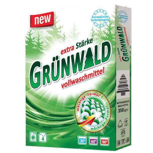 

Порошок стиральный Универсальный Grünwald Горная Свежесть 350г GRL80099