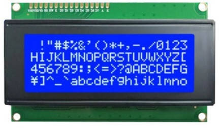 

Четырехстрочный символьный индикатор LCD2004A 5V с подсветкой (синий)
