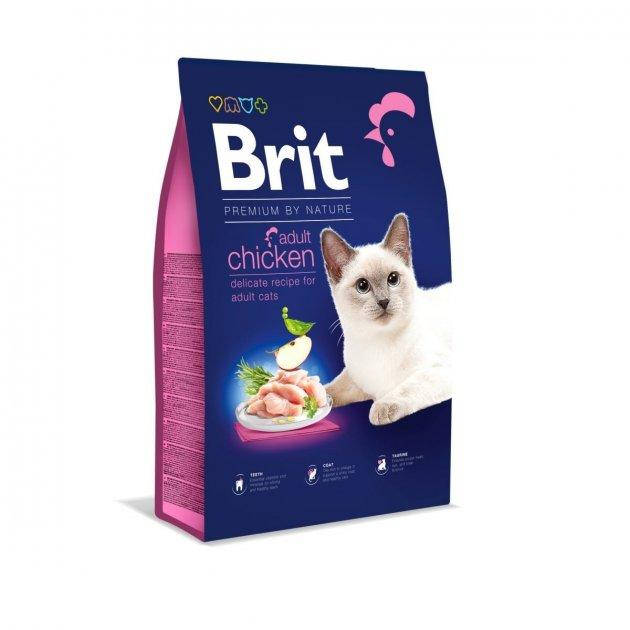 

Сухой корм для взрослых кошек Brit Premium by Nature Cat Adult Chicken с курицей 1,5 кг