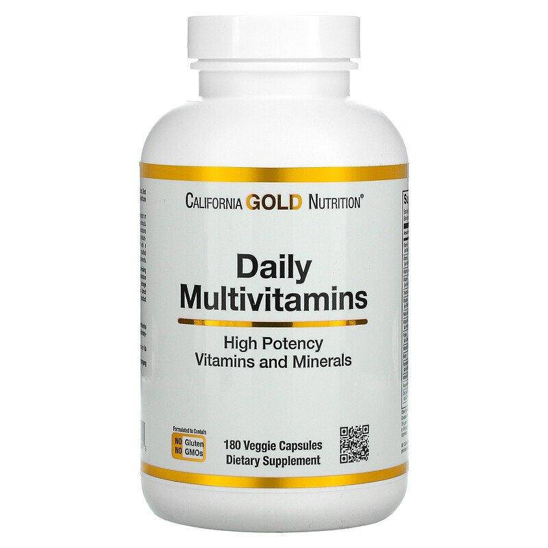 

Витаминный комплекс California Gold Nutrition Daily Multivitamins 180 капс.
