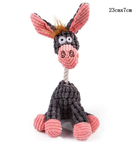 

Игрушка для собак с пищалкой, мягкий Ослик!, Коричневый