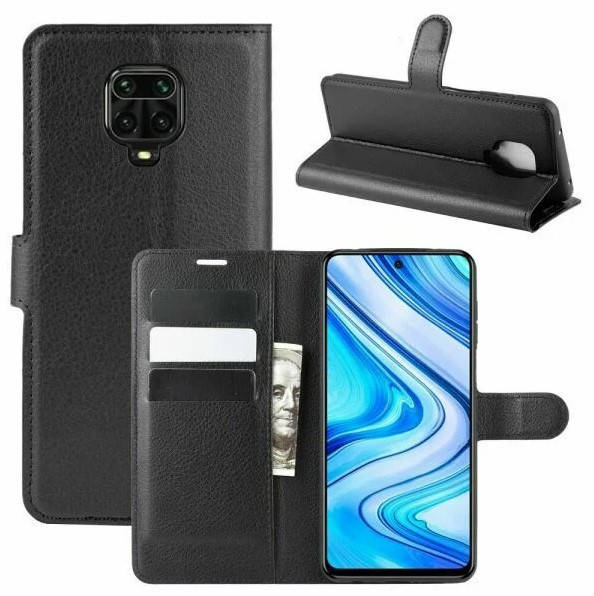 

Чехол-книжка Bookmark для Xiaomi Redmi Note 9 Pro black, Черный