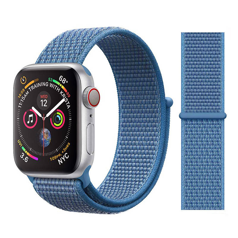 

Нейлоновый ремешок Apple Watch 45/44/42 mm Джинс