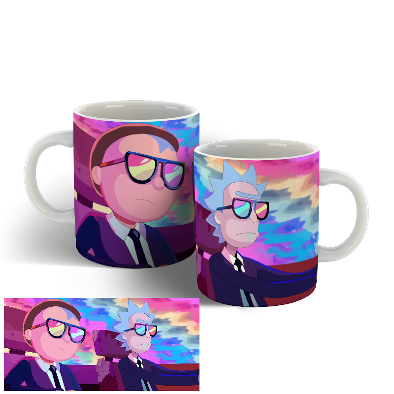 

Чашка Рик и Морти, Белый