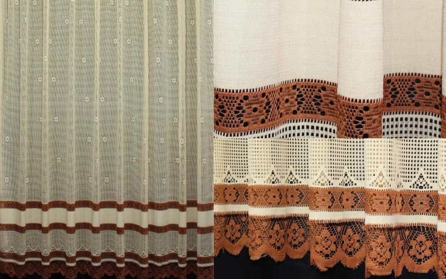 

Тюль сетка, цвет желый с коричневым (2,7*1,90м), Коричневый