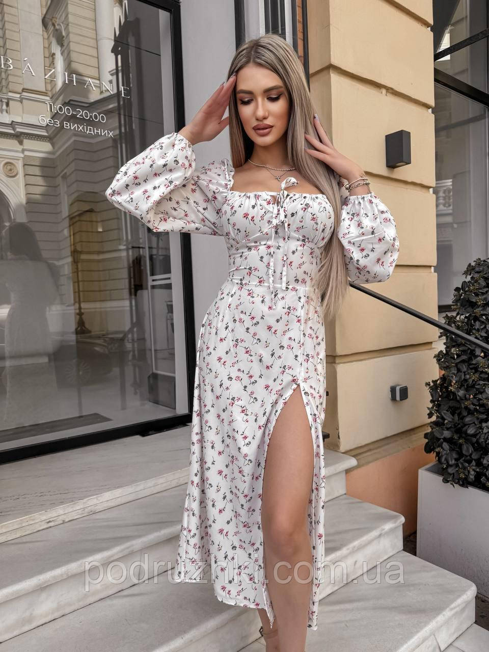 Жіноче силуетне плаття зі шнурівкою на грудях та спині Тканина софт Розмір С-М, М-Л, фото 1