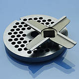 Ніж і решітка для м'ясорубки Kenwood MG510, MG450, MG470, MG480 PRO1600, фото 3