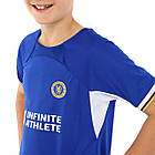 Форма футбольна дитяча із символікою футбольного клубу CHELSEA домашня 2024 SP-Planeta CO-6331 6-14 років, фото 8