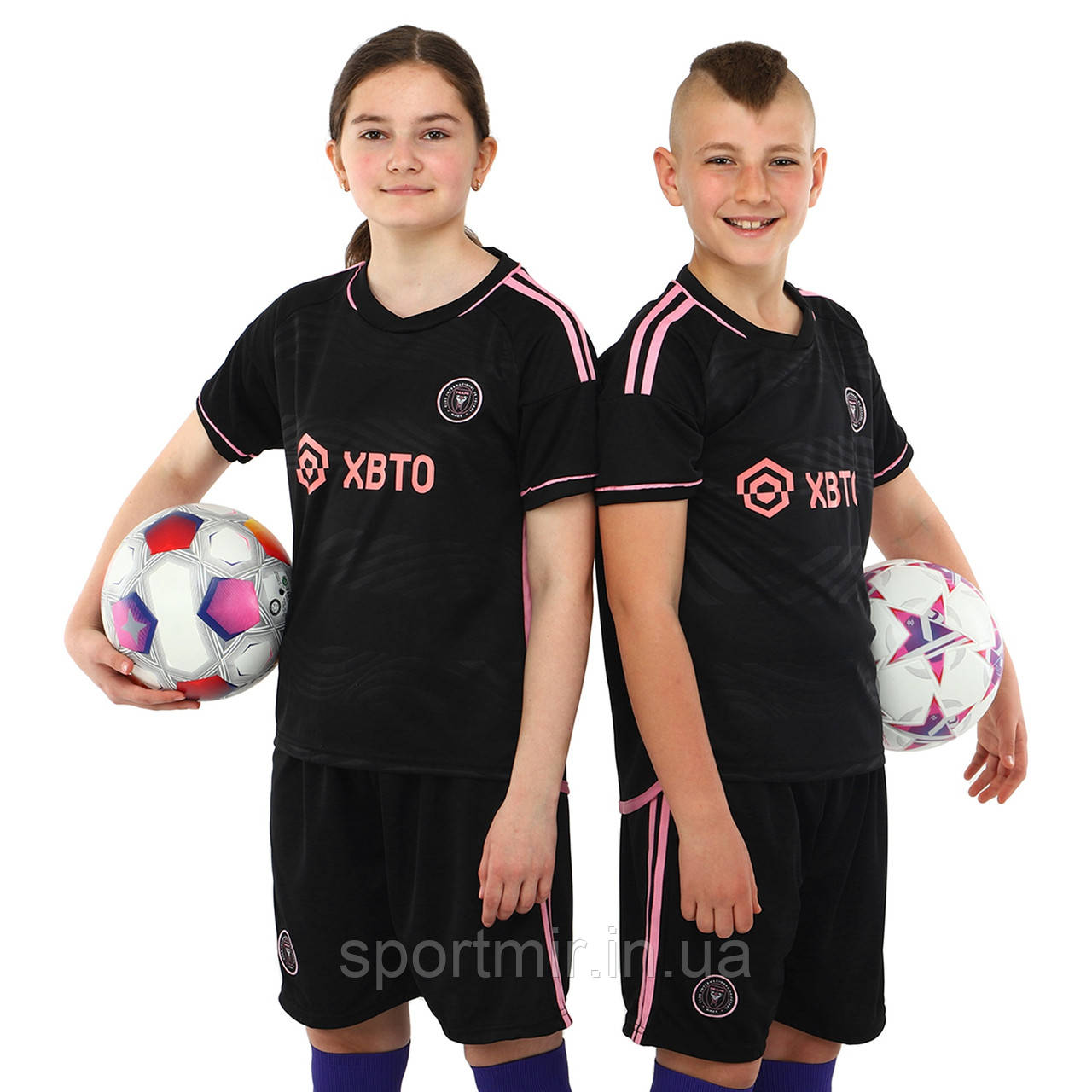 Форма футбольна дитяча із символікою футбольного клубу INTER MIAMI гостьова 2024 SP-Planeta CO-6361 6-14 років, фото 1