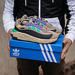 Чоловічі демісезонні кросівки Adidas Oznova (бежеві) спортивні повсякденні кроси 2445 Адідас топ, фото 3