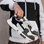 Чоловічі весняні кросівки Adidas Equipment (біло-чорні) стильні кроси 2456 Адідас топ, фото 3