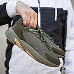 Чоловічі демісезонні кросівки Adidas Ozelia (чорні) стильні повсякденні кроси 2195 Адідас топ, фото 7