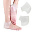 Силіконово-гелеві зволожувальні SPA шкарпетки від тріщин, натоптишів і мозолів 35-41 розмір білі, фото 2