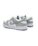 Чоловічі кросівки Nike Dunk Low Vast Grey (сірі) модні повсякденні кросівки D521 Найк топ, фото 4