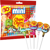 Chupa Chups Mini (50 шт. 6г) леденцы чупа-чупс Mini ассорти 5 вкусов
