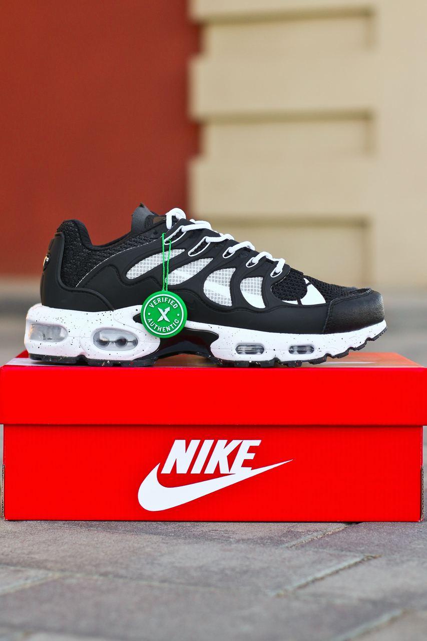 Чоловічі кросівки Nike Air Max TN Terracape Plus (чорно-білі) повсякденні кроси 1043 Найк топ, фото 1