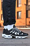 Чоловічі кросівки Nike Air Max TN Terracape Plus (чорно-білі) повсякденні кроси 1043 Найк топ, фото 9