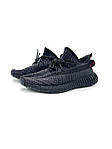 Чоловічі текстильні кросівки Adidas Yeezy Boost 350 V2 Black (чорні) стильні кроси YE030 Адідас топ, фото 4