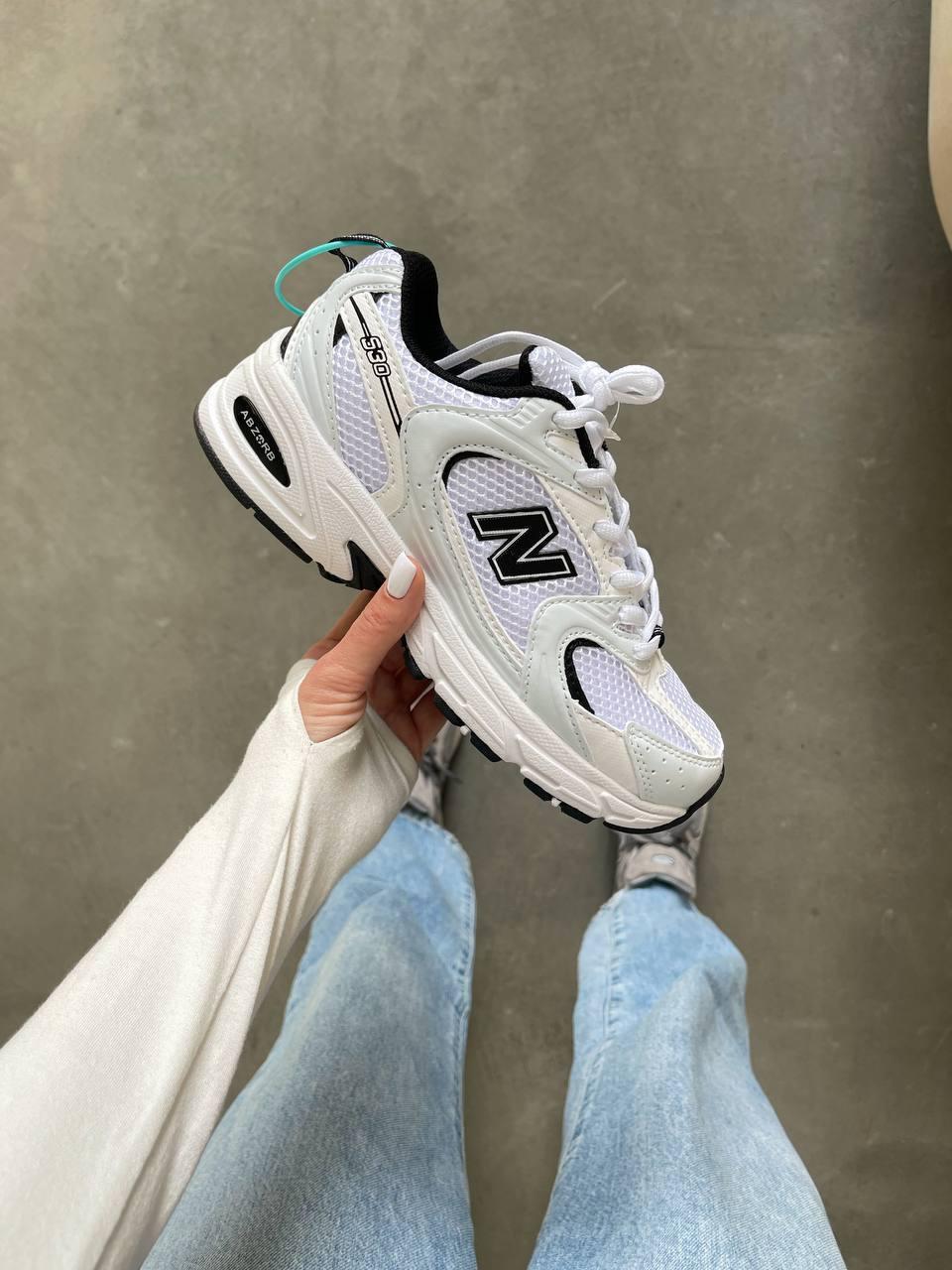 Чоловічі демісезонні кросівки New Balance 530 Silver/Black (сріблястий із чорним) спортивні кроси NB0066 НБ топ, фото 1