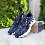 Чоловічі кросівки Asics GEL-CUMULUS 25 (чорні з білим) модні низькі кросівки 11260 Асикс топ, фото 10