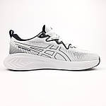 Чоловічі кросівки Asics GEL-CUMULUS 25 (білі з чорним) модні низькі кросівки 11261 Асікс топ, фото 2