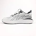 Чоловічі кросівки Asics GEL-CUMULUS 25 (білі з чорним) модні низькі кросівки 11261 Асікс топ, фото 3