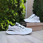 Чоловічі кросівки Asics GEL-CUMULUS 25 (білі з чорним) модні низькі кросівки 11261 Асікс топ, фото 5