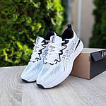 Чоловічі кросівки Asics GEL-CUMULUS 25 (білі з чорним) модні низькі кросівки 11261 Асікс топ, фото 6