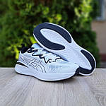 Чоловічі кросівки Asics GEL-CUMULUS 25 (білі з чорним) модні низькі кросівки 11261 Асікс топ, фото 10